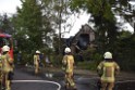 Grossfeuer Einfamilienhaus Siegburg Muehlengrabenstr P0861